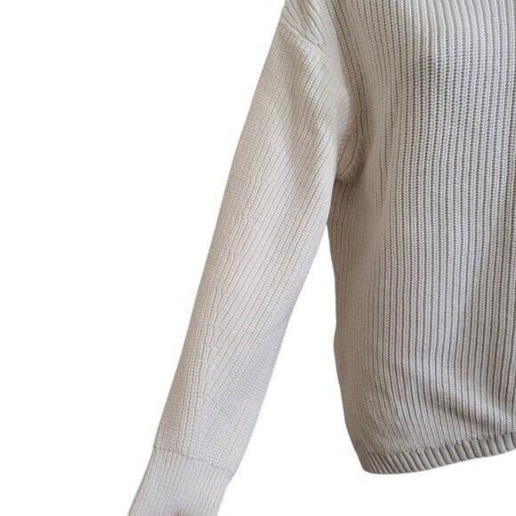 Brochu Walker Jens Wool Ribbed Asymmetric Hem Sweater Top XS - Picture 4 of 9